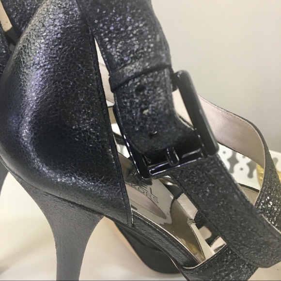 Michael Kors Gideon Sparkle Stiletto Leather Heels - Picture 6 of 8